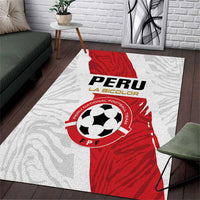 Football Peru Area Rug La Bicolor Go Champions