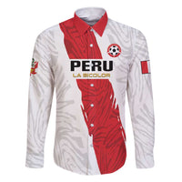 Custom Football Peru Family Matching Short Sleeve Bodycon Dress and Hawaiian Shirt La Bicolor Go Champions