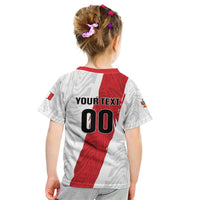 Custom Football Peru Kid T Shirt La Bicolor Go Champions