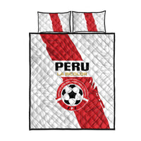 Football Peru Quilt Bed Set La Bicolor Go Champions