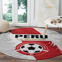 Football Peru Round Carpet La Bicolor Go Champions