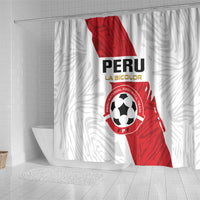 Football Peru Shower Curtain La Bicolor Go Champions