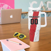 Custom Football Peru Tumbler With Handle La Bicolor Go Champions