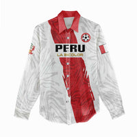 Custom Football Peru Women Casual Shirt La Bicolor Go Champions