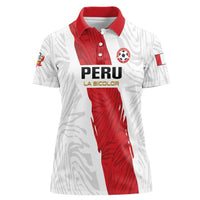Custom Football Peru Women Polo Shirt La Bicolor Go Champions