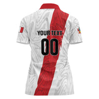 Custom Football Peru Women Polo Shirt La Bicolor Go Champions