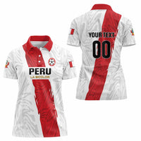 Custom Football Peru Women Polo Shirt La Bicolor Go Champions