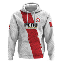 Custom Football Peru Zip Hoodie La Bicolor Go Champions