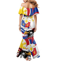 Personalized Philippines Eagle Family Matching Mermaid Dress and Hawaiian Shirt Republika ng Pilipinas