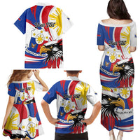 Personalized Philippines Eagle Family Matching Puletasi and Hawaiian Shirt Republika ng Pilipinas