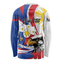 Personalized Philippines Eagle Long Sleeve Shirt Republika ng Pilipinas