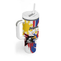 Personalized Philippines Eagle Tumbler With Handle Republika ng Pilipinas