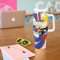 Personalized Philippines Eagle Tumbler With Handle Republika ng Pilipinas