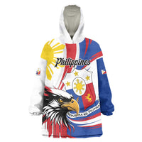 Personalized Philippines Eagle Wearable Blanket Hoodie Republika ng Pilipinas