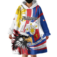 Personalized Philippines Eagle Wearable Blanket Hoodie Republika ng Pilipinas