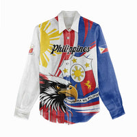 Personalized Philippines Eagle Women Casual Shirt Republika ng Pilipinas