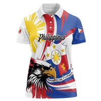 Personalized Philippines Eagle Women Polo Shirt Republika ng Pilipinas