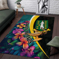 British Virgin Islands Tropical Area Rug Curve Style