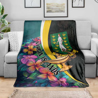 British Virgin Islands Tropical Blanket Curve Style