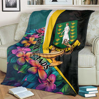 British Virgin Islands Tropical Blanket Curve Style