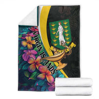 British Virgin Islands Tropical Blanket Curve Style