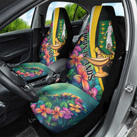 British Virgin Islands Tropical Car Seat Cover Curve Style