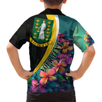 Personalised British Virgin Islands Tropical Family Matching Tank Maxi Dress and Hawaiian Shirt Curve Style