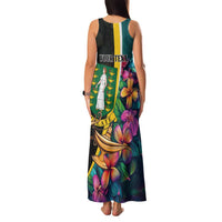 Personalised British Virgin Islands Tropical Family Matching Tank Maxi Dress and Hawaiian Shirt Curve Style