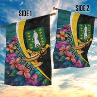British Virgin Islands Tropical Garden Flag Curve Style