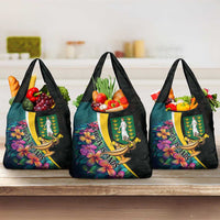 British Virgin Islands Tropical Grocery Bag Curve Style