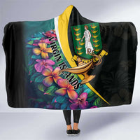 British Virgin Islands Tropical Hooded Blanket Curve Style
