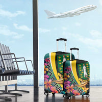 British Virgin Islands Tropical Luggage Cover Curve Style