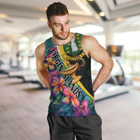 Personalised British Virgin Islands Tropical Men Tank Top Curve Style