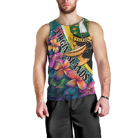 Personalised British Virgin Islands Tropical Men Tank Top Curve Style