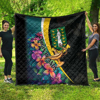 British Virgin Islands Tropical Quilt Curve Style