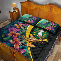 British Virgin Islands Tropical Quilt Bed Set Curve Style