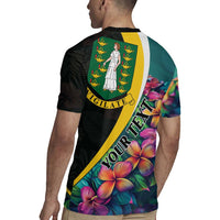 Personalised British Virgin Islands Tropical Rugby Jersey Curve Style