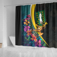 British Virgin Islands Tropical Shower Curtain Curve Style