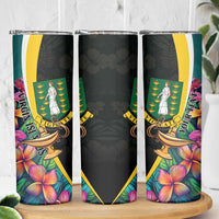 Personalised British Virgin Islands Tropical Skinny Tumbler Curve Style