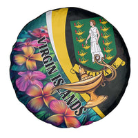 British Virgin Islands Tropical Spare Tire Cover Curve Style