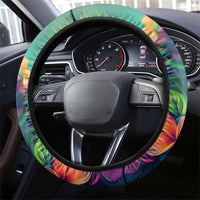 British Virgin Islands Tropical Steering Wheel Cover Curve Style