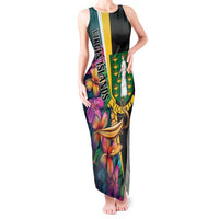 Personalised British Virgin Islands Tropical Tank Maxi Dress Curve Style