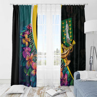 British Virgin Islands Tropical Window Curtain Curve Style