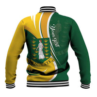 Personalised British Virgin Islands Baseball Jacket Vigilate Flag Color