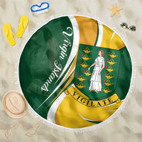 British Virgin Islands Beach Blanket Vigilate Flag Color