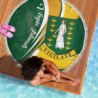 British Virgin Islands Beach Blanket Vigilate Flag Color