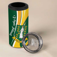 Personalised British Virgin Islands 4 in 1 Can Cooler Tumbler Vigilate Flag Color
