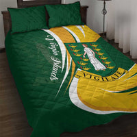 British Virgin Islands Quilt Bed Set Vigilate Flag Color
