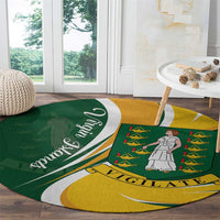 British Virgin Islands Round Carpet Vigilate Flag Color