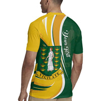 Personalised British Virgin Islands Rugby Jersey Vigilate Flag Color
